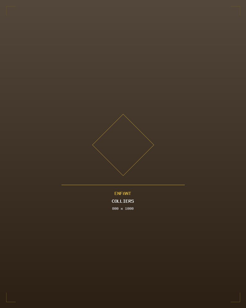 Collection Colliers Enfant - Bijoux de luxe